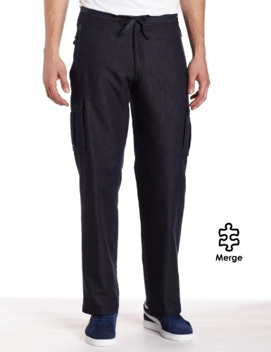 Perry Ellis Men's Drawstring Cargo Pant, Eclipse, 32