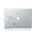 Calvin and Hobbes Walking on Log Vinyl Sticker for Macbook (13-inch Macbook and 15-inch Macbook) / Laptop / Guitar