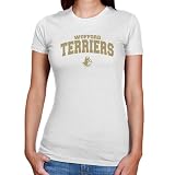 NCAA Wofford Terriers Ladies White Logo Arch Slim Fit T-shirt