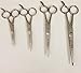4 Pairs Ice Tempered Stainless Steel Styling Hair Cutting Scissors Barber Trimming Shears 4.5