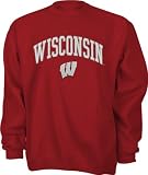 Wisconsin Badgers Red Tackle Twill Crewneck Sweatshirt