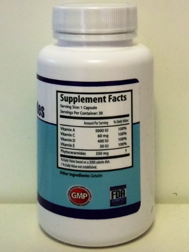 Java Valley Phytoceramides. Skin Restoration Supplement, 30 days supply. Best Product in Anti-Aging Skin Care - Improve Your Image with Supplementation From Within - Gluten Free - Includes Vitamin A, C, D, and E.