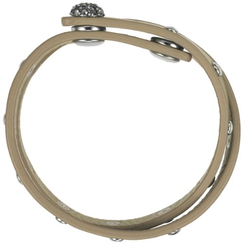 Pilgrim Damen-Armband aus der Serie Leather Bracelets Versilbert beige 41 cm 27122-6532 Preisvergleich