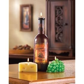 1 WINE AND CHEESE CANDLE SET