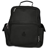MLB Arizona Diamondbacks Black Leather Large Computer Backpack