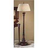 Murray Feiss Biblioteque Dark Burlwood Two-Light Floor Lamp