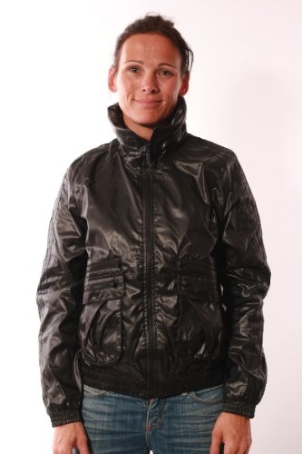 ADIDAS GIRLS AC WIND BREAKER JACKET BLACK
