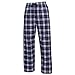 Boxercraft Plaid 100% Cotton Flannel Pant F20, Navy/Silver-Youth Large…