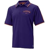 Nike Clemson Tigers Purple Classic Dri Fit Short Sleeve Polo