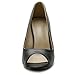 Ollio Women's Shoe Open Toe High Heel Basic Pump