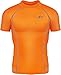 New 131 Orange Skin Tights Compression Base Layer Short Sleeve Mens T Shirt