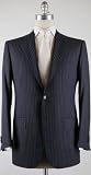 New Cesare Attolini Navy Blue Suit 40/50