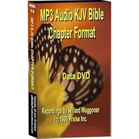MP3 Audio KJV Bible - Chapter Format - 75 hours - (1) data DVD disk