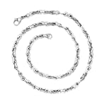 Elegant Figure 8 Mens Stainless Steel Necklace