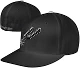 San Antonio Spurs Hardwood Classics Retro Alternate Fitted Hat (Black) 7