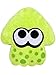 スプラトゥーン イカ クッション 高さ35cm ライムグリーン