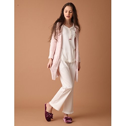 ナルエー（narue） ルームウェア マシュマルニットガウン