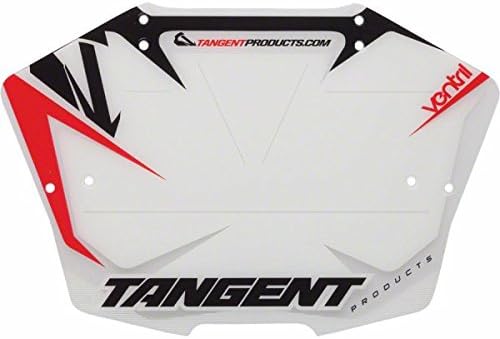 Tangent Products Ventril 7-Inch Number Plate White/Red