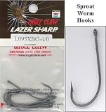 Eagle Claw FeatherLite Lazer Sharp Sproat Worm Hooks - 3/0