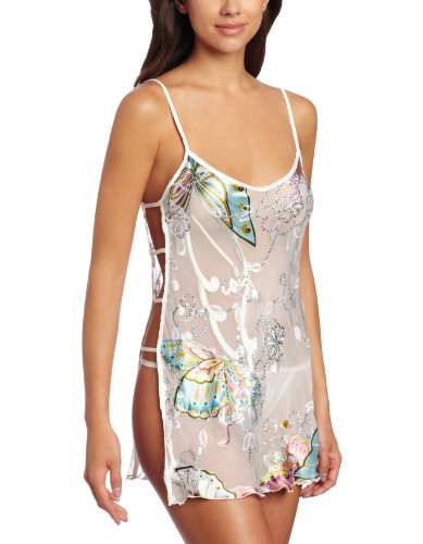 Shirley of Hollywood Women's Silk Butterflies Chemise (Apparel)