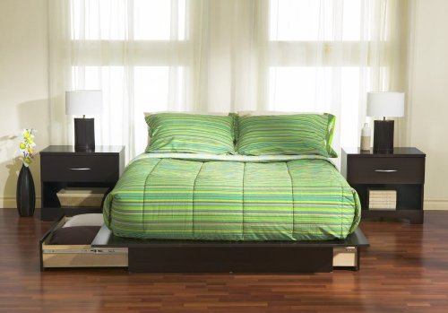 Bedroom Furniture Set in Chocolate - South Shore Furniture - 3159-BSET-3