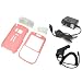 PCMICROSTORE Brand Palm Treo 680 Premium PDA Snap-On Rubberized Pink Case Cover with Removable Swivel Belt Clip - Bundled with 12v Rapid Premium Car Charger and Home Travel Wall AC Adapter Charger