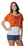 Clemson Tigers Women's Orange Cropped Top Mesh Jersey