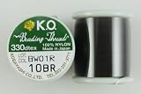 Japanese K.O. nylon beading thread 164ft brown