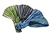 3 Fun Bohemian Soft Headbands - Blue, Green, Grey