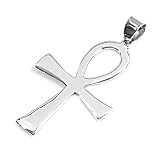 Silver Plain Cross Pendant Size: 34mm