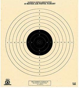 National Target Single Bull Center Air Pistol Target