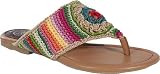 THE SAK Women's Shannon Crochet Thong Sandal Sandals,Beach Stripe,8.5 M US