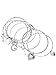 G by GUESS Women's Multi Charm Bangle Set