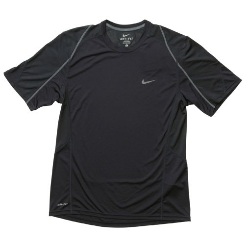 NIKE（ナイキ） 【メンズ】ナイキ DRI－FIT アベンジャー S／S トップ　ブラック×グレー