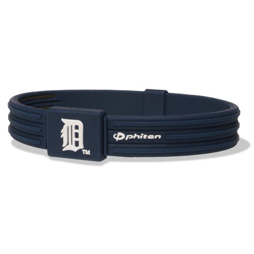 Detroit Tigers Mlb Authentic Collection Titanium Bracelet S-Type By Phiten