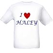 I LOVE HALEY - Name-series - White T-shirt