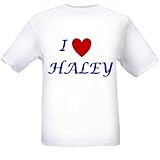 I LOVE HALEY - Name-series - White T-shirt