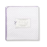 SwaddleDesigns Ultimate Receiving Blanket - Polka Dots - Lavender