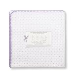 SwaddleDesigns Ultimate Receiving Blanket  - Polka Dots - Lavender