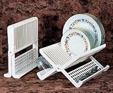 Gourmac 3328 AL Folding Dish Rack- Almond
