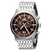 Adee Kaye #AK8027-MB Men's Classic Retro Twin Date Chronograph Watch (Brown Dial)