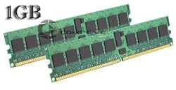 1GB 2x 512MB Micron PC2-3200 400MHZ DDR2 ECC MT18HTF6472DY-40EB2 - MT18HTF6472DY-40EB2