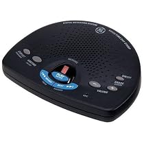GE 29875GE2 Digital Messaging System with Voice Time and Day Stamp - Black