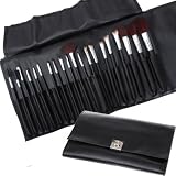 Produkt-Bild: Fr&auml;ulein 3&deg;8&reg; 20teilig Kosmetik PRO MAKE UP Pinsel Br&uuml;ste Set mit schwarz Leder Case
