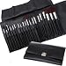 Fr�ulein 3�8� 20teilig Pinselset Kosmetik PRO MAKE UP Pinsel Br�ste Set mit schwarz Leder Case