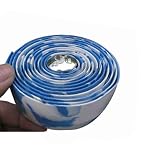 Road Bike Handlebar Tape Wrap White And Blue