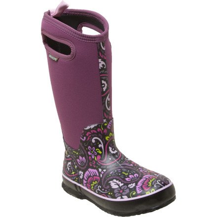 Bogs Women's Classic High Tuscany Rain Boot,Violet,9 M US