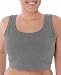 Danskin Women's Plus Cotton And Lycra Bra Top,Heather Gray Concrete,1x