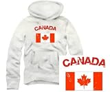 canada VINTAGE Kapuzensweater KANADA hellgrau