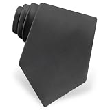 Charcoal Extra Long Tie by Elite Solid - Charcoal Silk